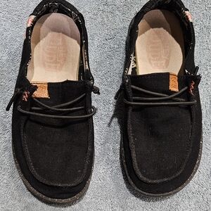 Hey Dude Kids Black Loafers